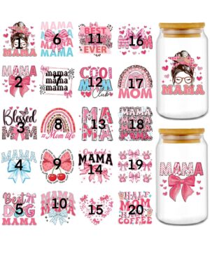 16 oz glass cup with bamboo lid and straw