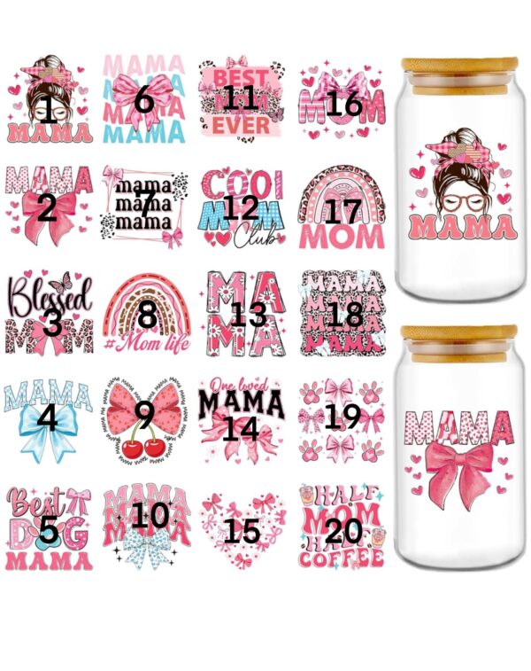 16 oz glass cup with bamboo lid and straw